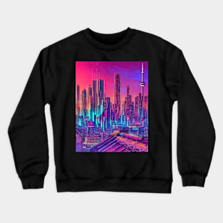 Cyberpunk Toronto CN Tower Crewneck Sweatshirt